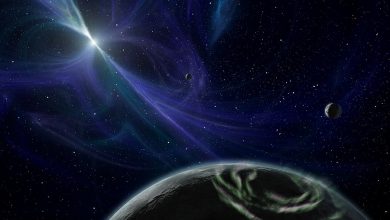 Планетная система PSR 1257+12 в представлении художника.