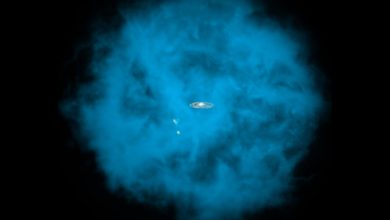 изображение гало горячего водородного газа, окружающего галактику Млечный Путь