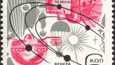 Венера 5 на советской марке