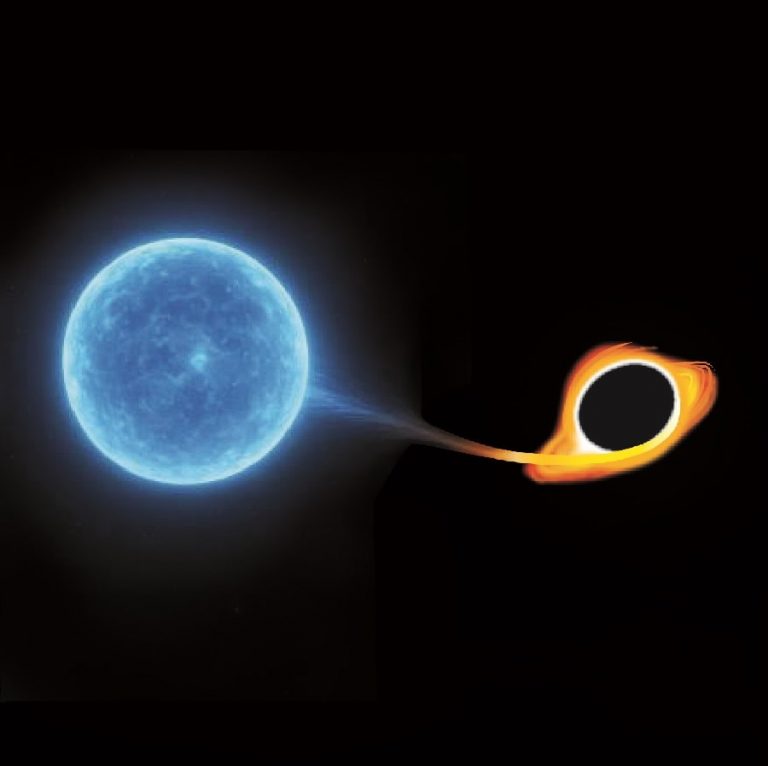 1 / 1Несчастная массивная звезда приближается к сверхмассивной чёрной дыре.