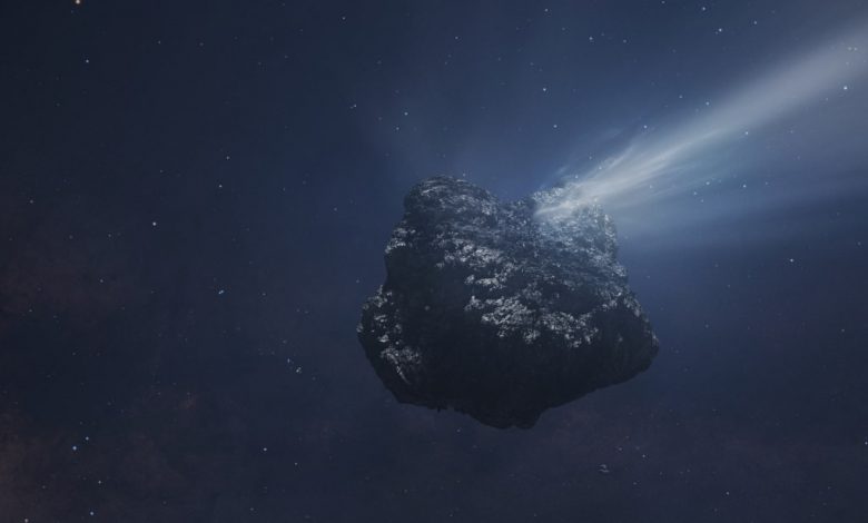 Художественное представление кометы C/2014 UN271