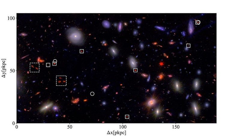 зрелый протокластер в ранней Вселенной