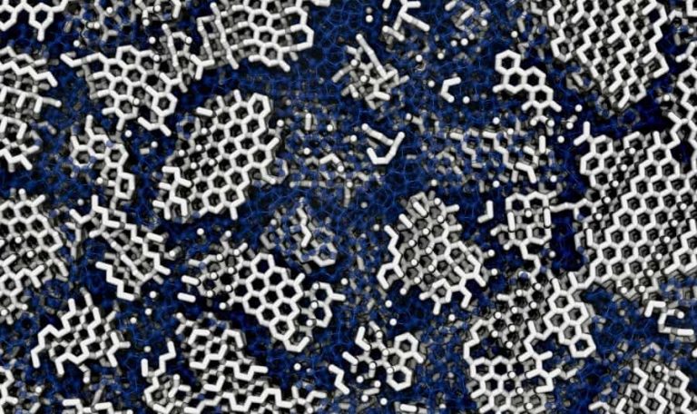 Визуальное представление структуры аморфного льда