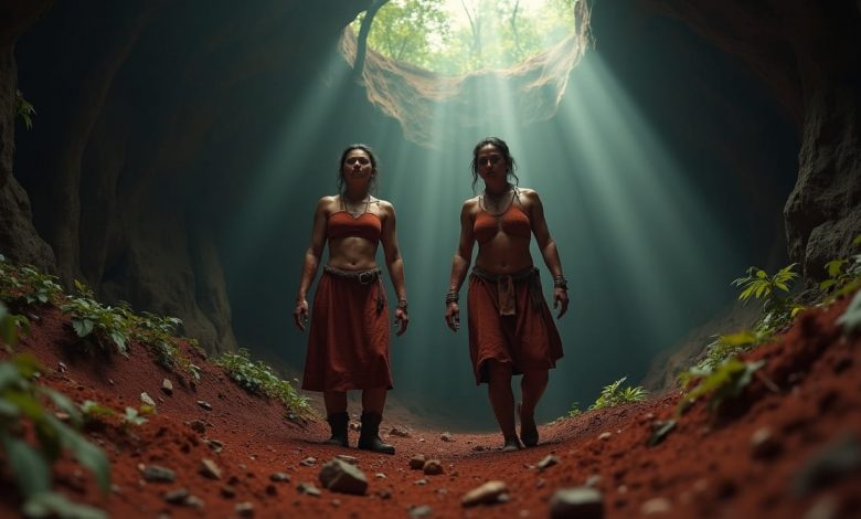 Two strong but weary Neolithic women miners