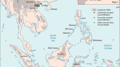 Зарегистрированные стоянки охотников-собирателей