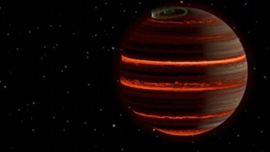 Внесолнечная планета SIMP-0136 в представлении художника