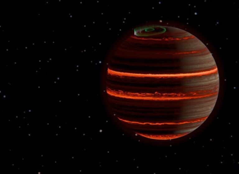 Внесолнечная планета SIMP-0136 в представлении художника