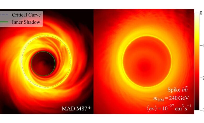 Смоделированные изображения сверхмассивной черной дыры M87*