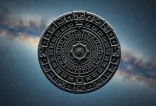 символ Цолькина (260-дневного календаря) в виде сложного кругового узора