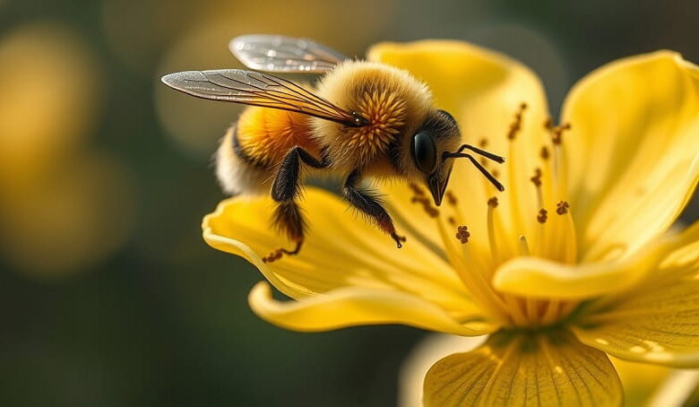 Ископаемые цветки липы и шмели 24 млн лет