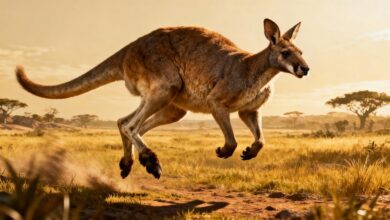 Гигантские кенгуру могли прыгать короткими рывками