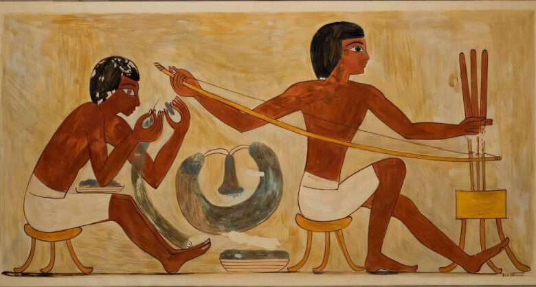 Работа лучкового сверлильного станка