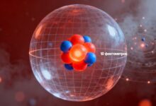Художественное представление атомного ядра