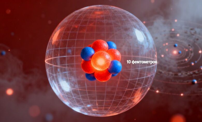 Художественное представление атомного ядра