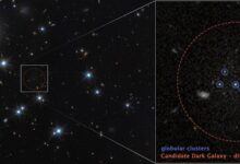 Галактика CDG-2 с низкой поверхностной яркостью