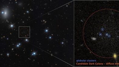 Галактика CDG-2 с низкой поверхностной яркостью