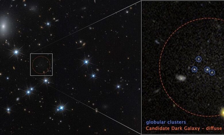 Галактика CDG-2 с низкой поверхностной яркостью