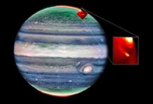 полярное сияние Юпитер