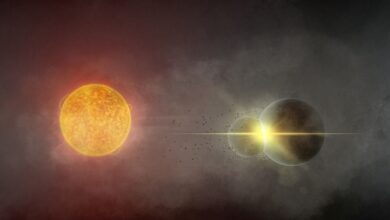 Изображение столкновения планет