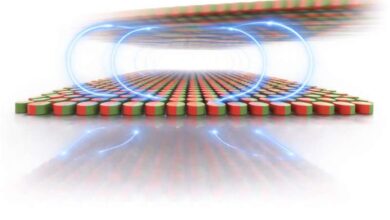 Схема двух магнитных слоев