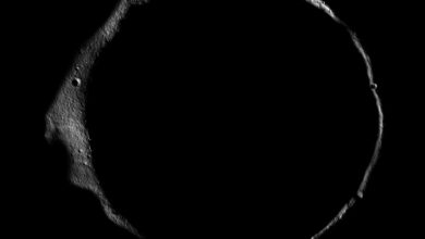 Лунный кратер вечной тьмы Эрлангер