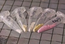 Образцы оксидов редкоземельных элементов