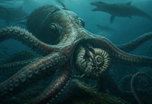 Гигантский древний осьминог