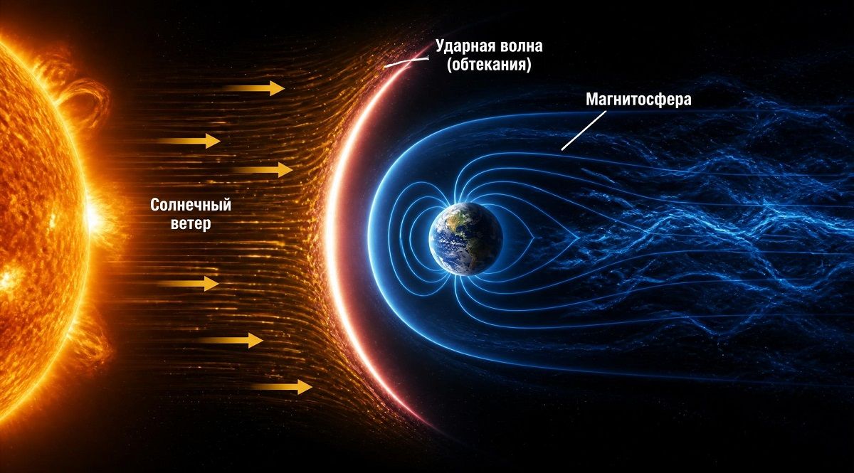 магнитосфера солнечный ветер