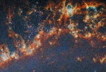 фрагмент одного из спиральных рукавов галактики Мессье 51 (M51)