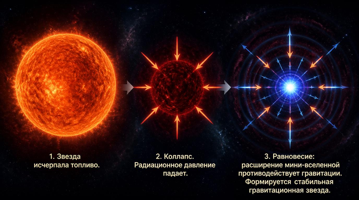 Появление гравастара
