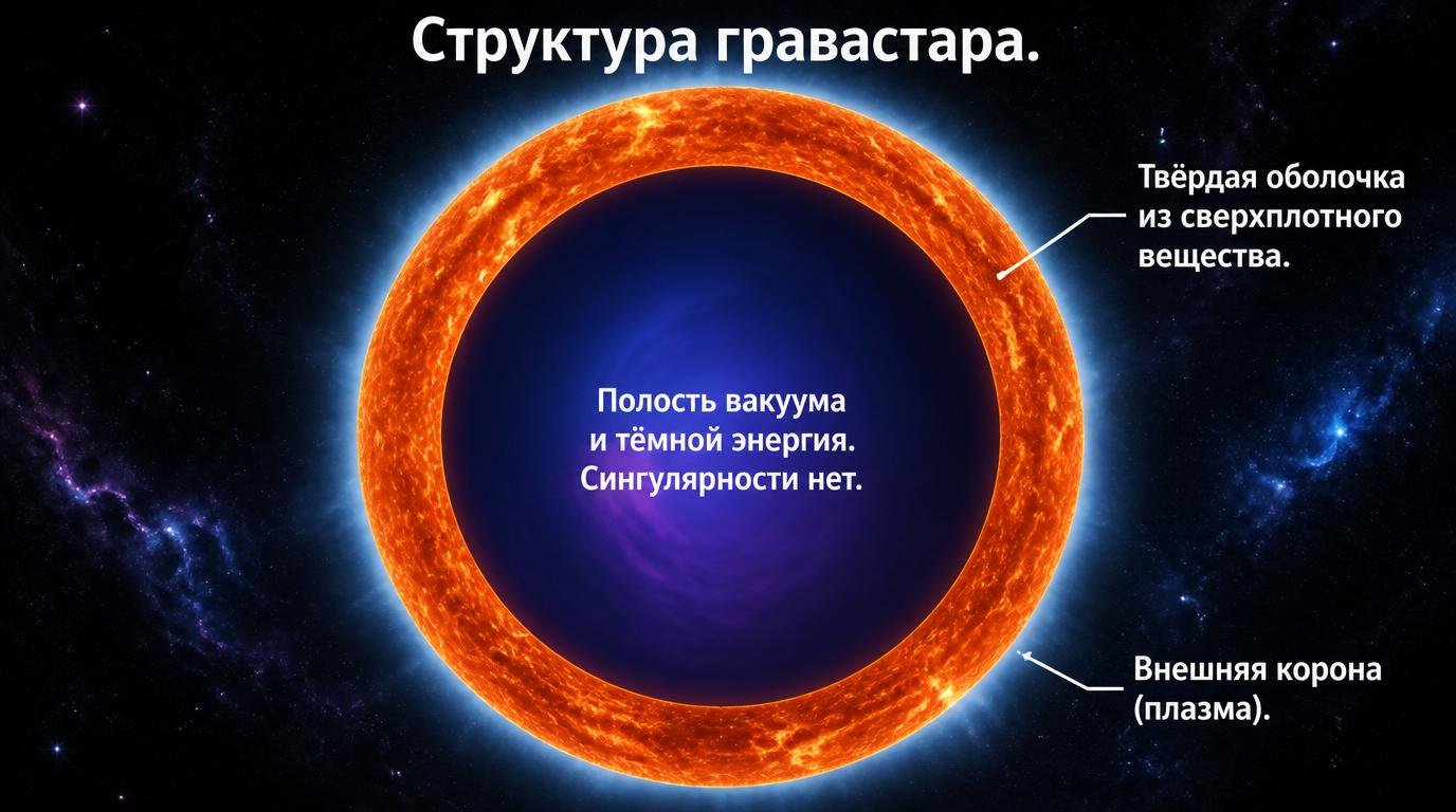 Структура гравастара.