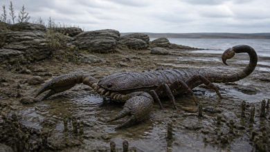 Гигантский доисторический скорпион Praearcturus gigas