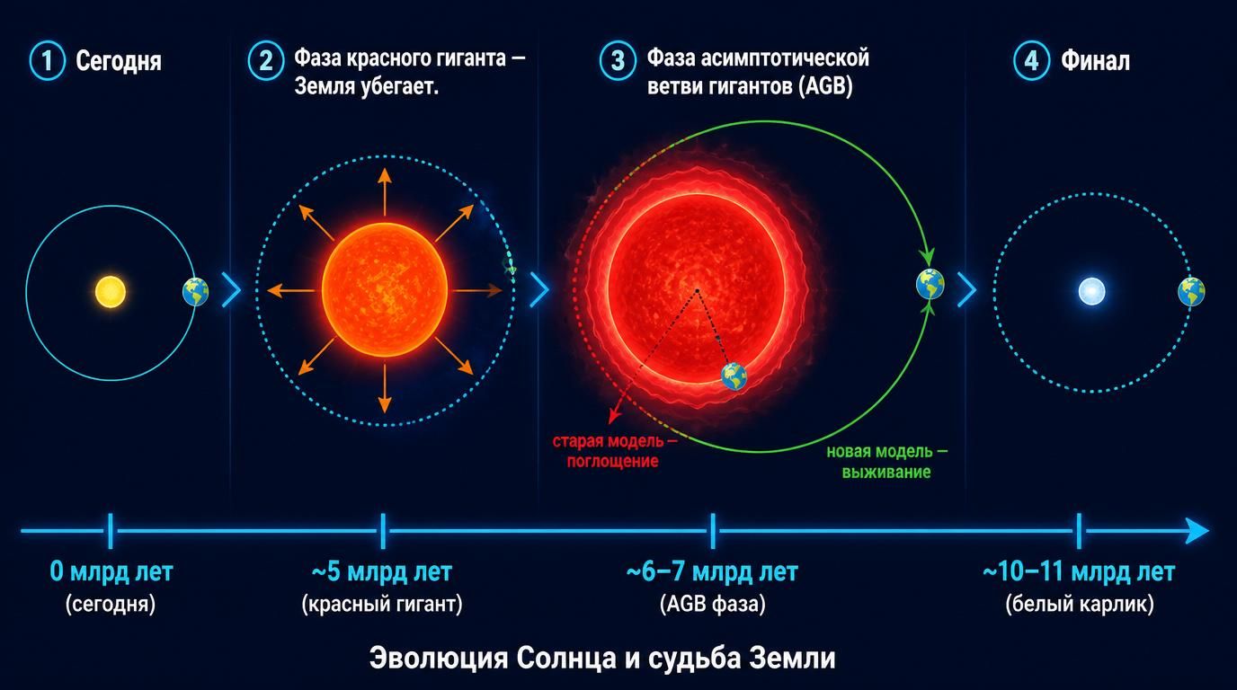 Эволюция Солнца и судьба Земли.