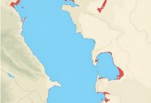 Границы акватории Каспия