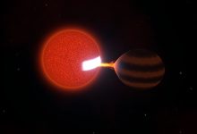 Художественное изображение ZTF J0440+2325, коричневого карлика
